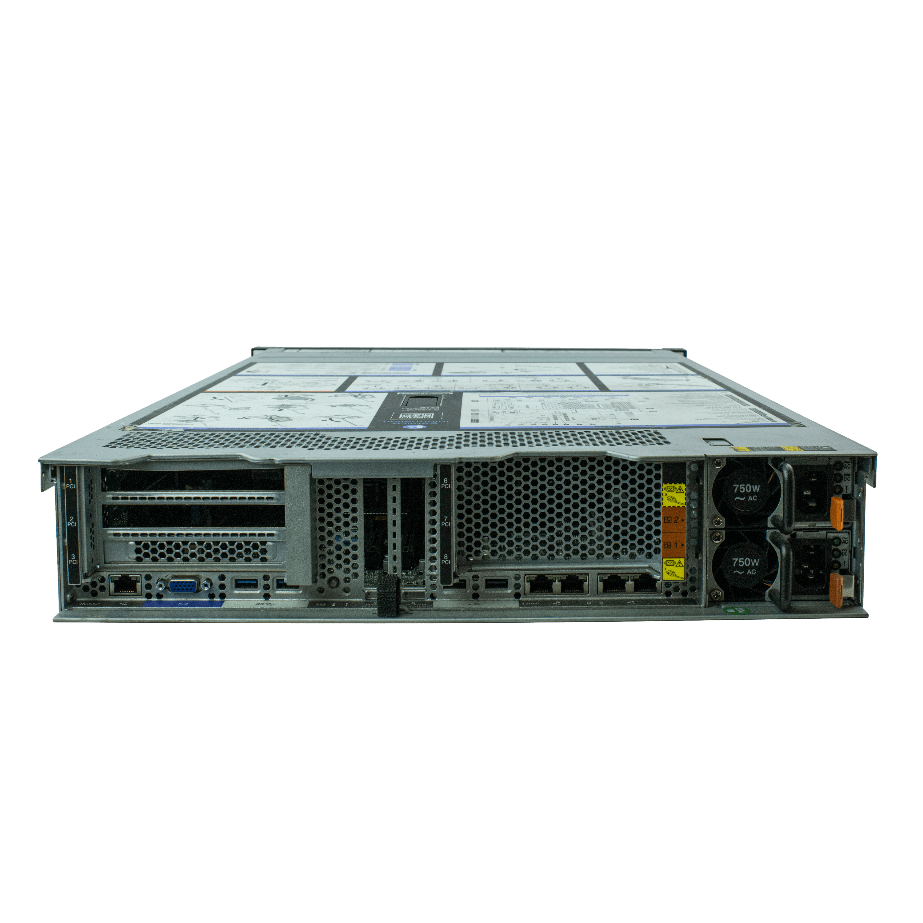 Сервер Lenovo x3650 M5 noCPU 1xRiser 24хDDR4 softRaid IMM 2х750W PSU Ethernet 4х1Gb/s 8х2,5" FCLGA2011-3 (2)